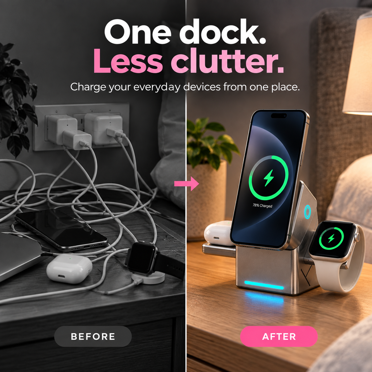 MagnaDock™ 3-in-1 Charger