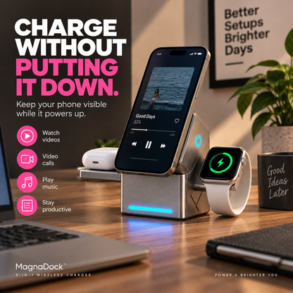 MagnaDock™ 3-in-1 Charger